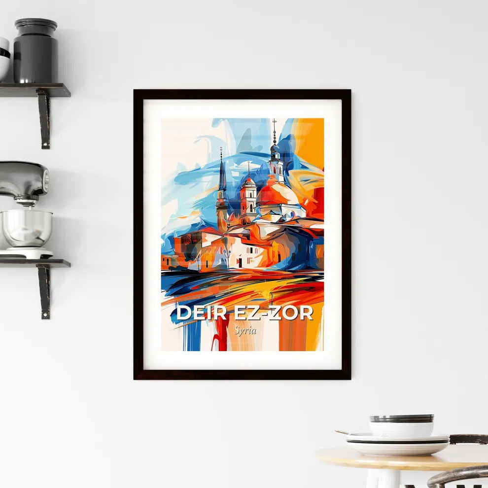 Vibrant Deir E Framed Print