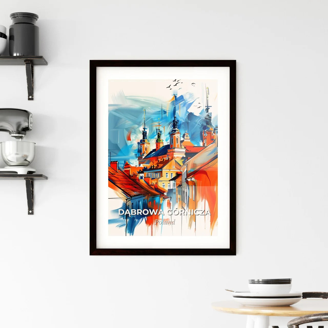 Vibrant Dąbrowa Górnicza, Poland Framed Print