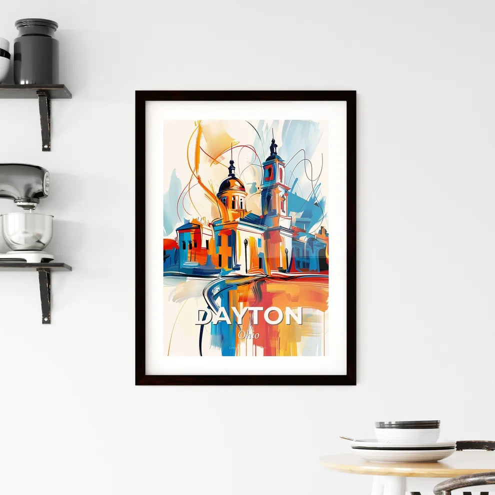 Vibrant Dayton, Ohio Framed Print