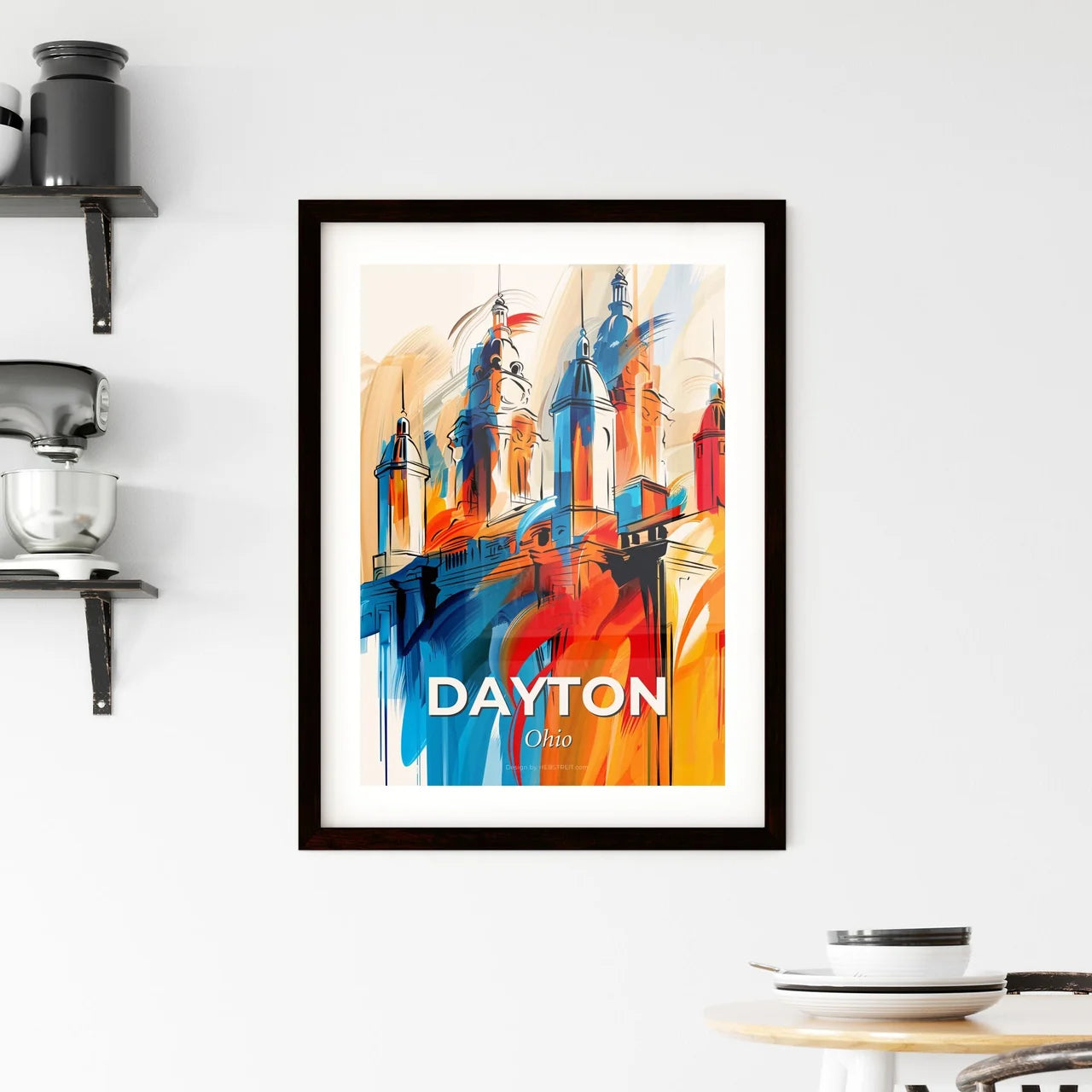 Vibrant Dayton, Ohio Framed Print