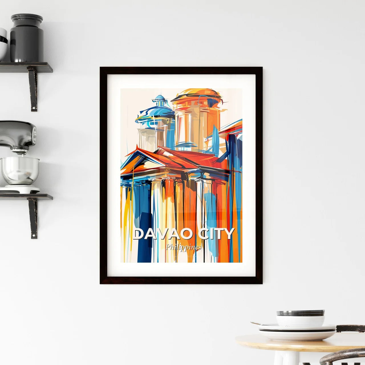 Vibrant Davao City, Philippines Framed Print