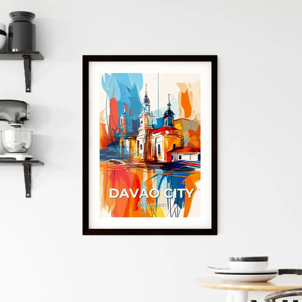 Vibrant Davao City, Philippines Framed Print