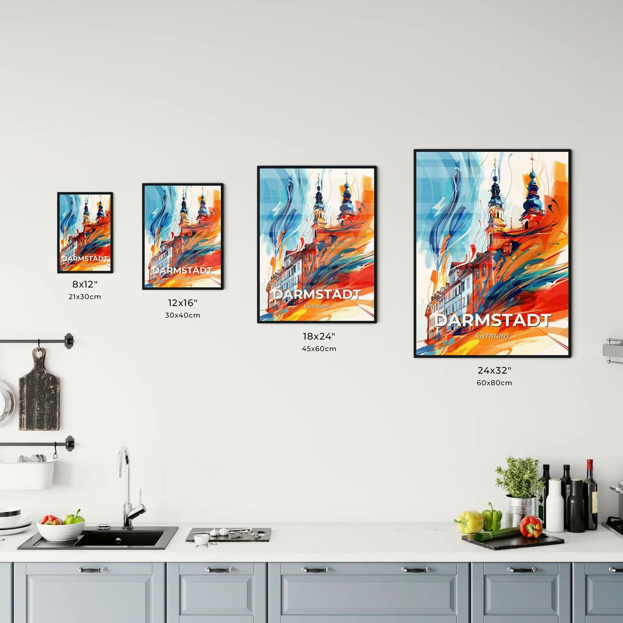 Vibrant Darmstadt, Germany Kitchen Art