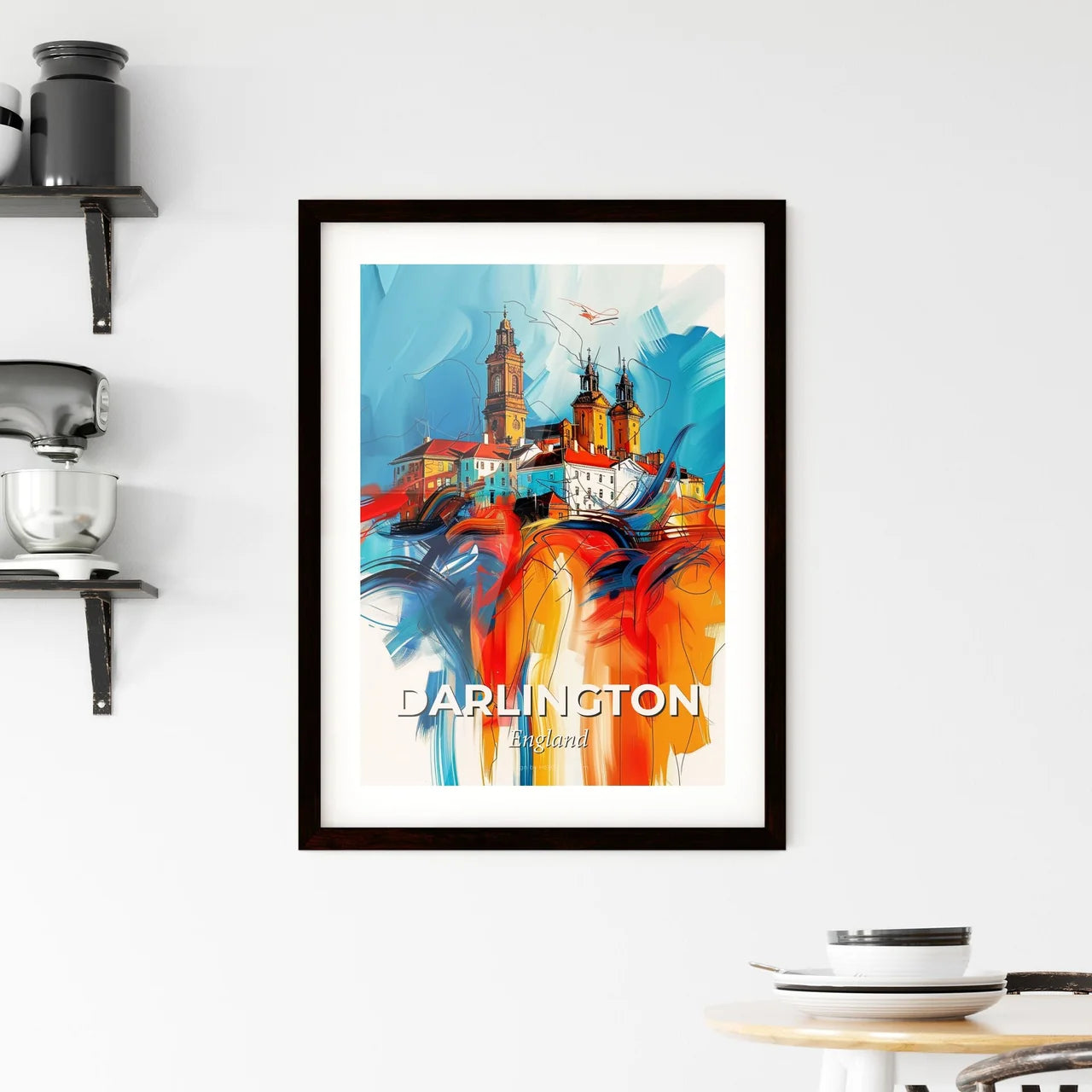 Vibrant Darlington, England Framed Print