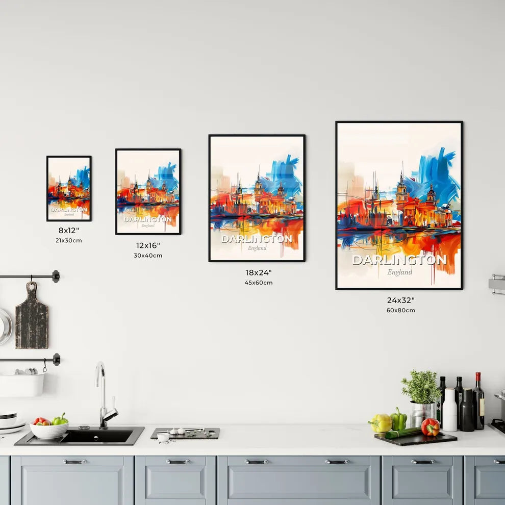 Vibrant Darlington, England Kitchen Art