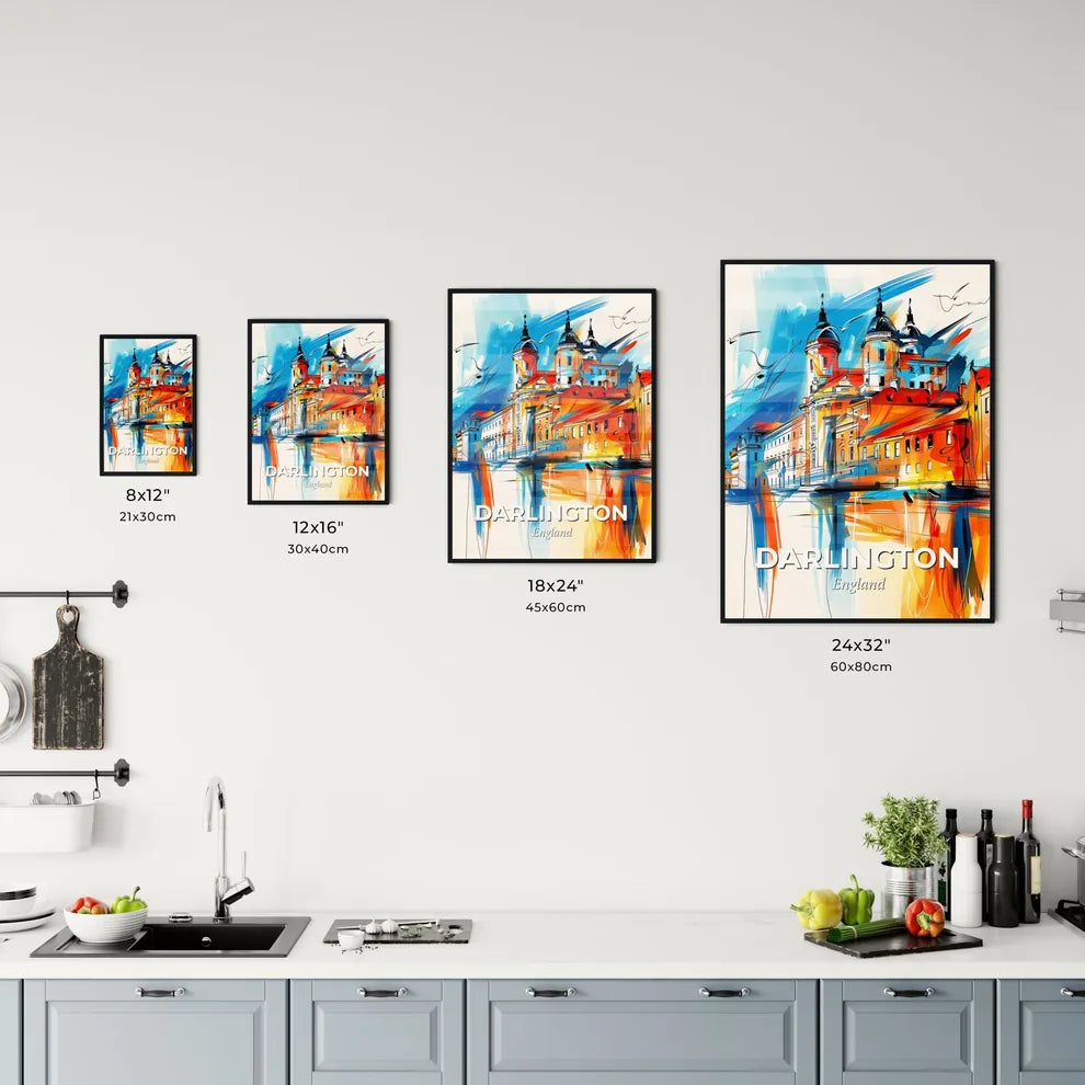 Vibrant Darlington, England Kitchen Art