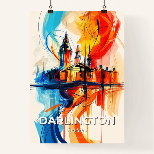 Vibrant Darlington, England Poster