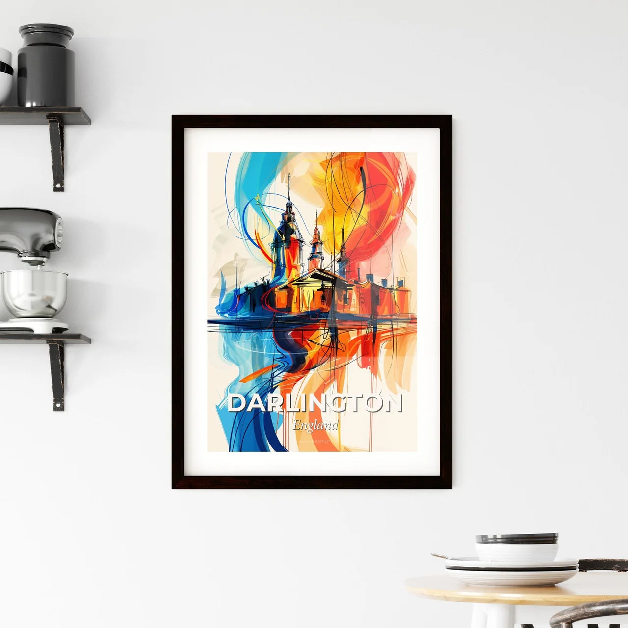 Vibrant Darlington, England Framed Print