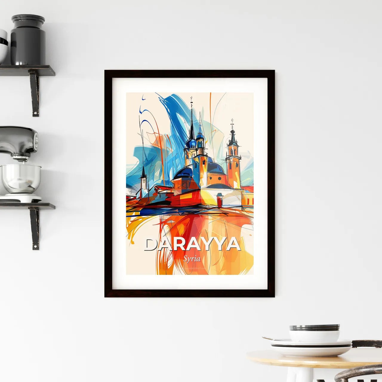 Vibrant Darayya, Syria Framed Print