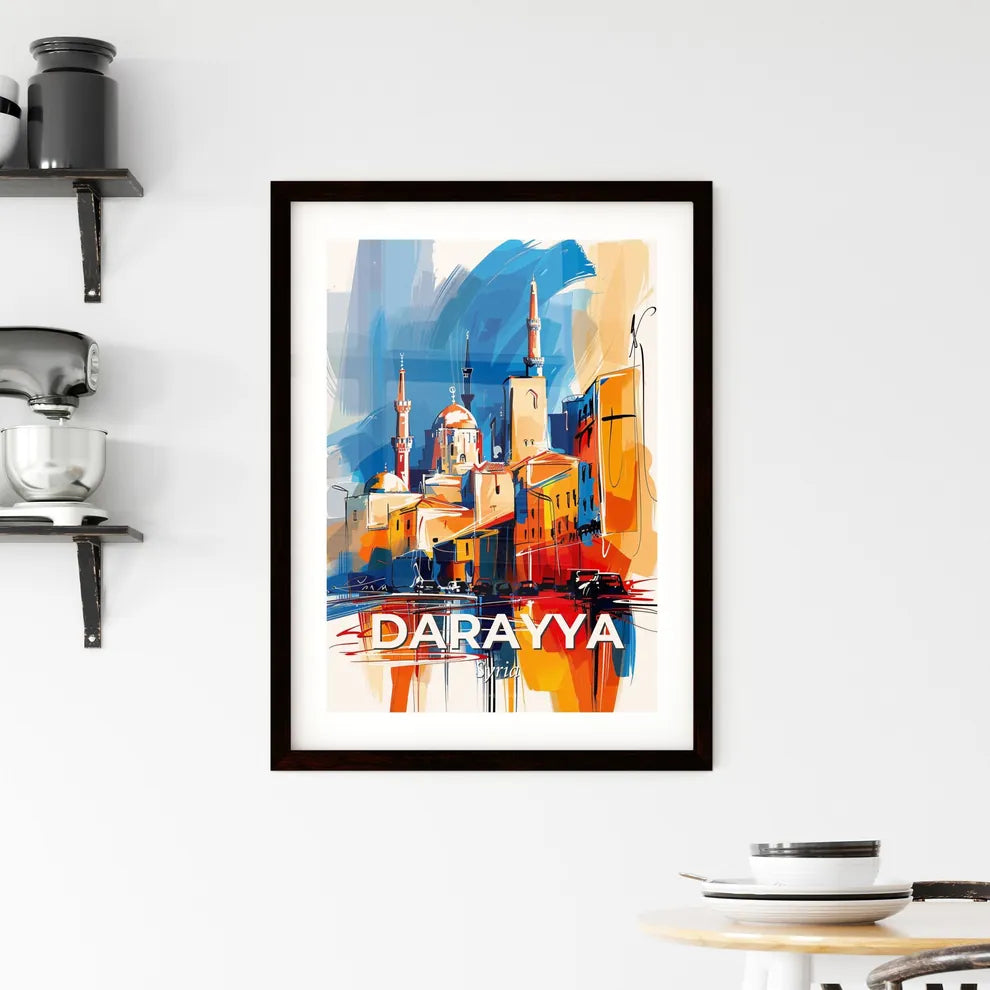 Vibrant Darayya, Syria Framed Print