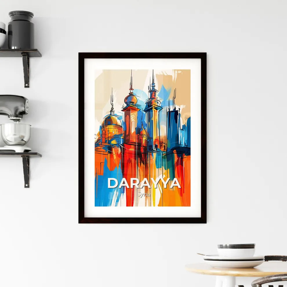 Vibrant Darayya, Syria Framed Print