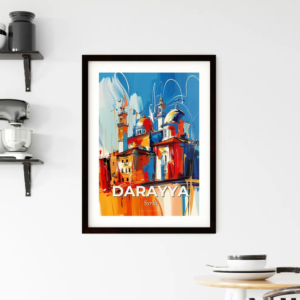 Vibrant Darayya, Syria Framed Print