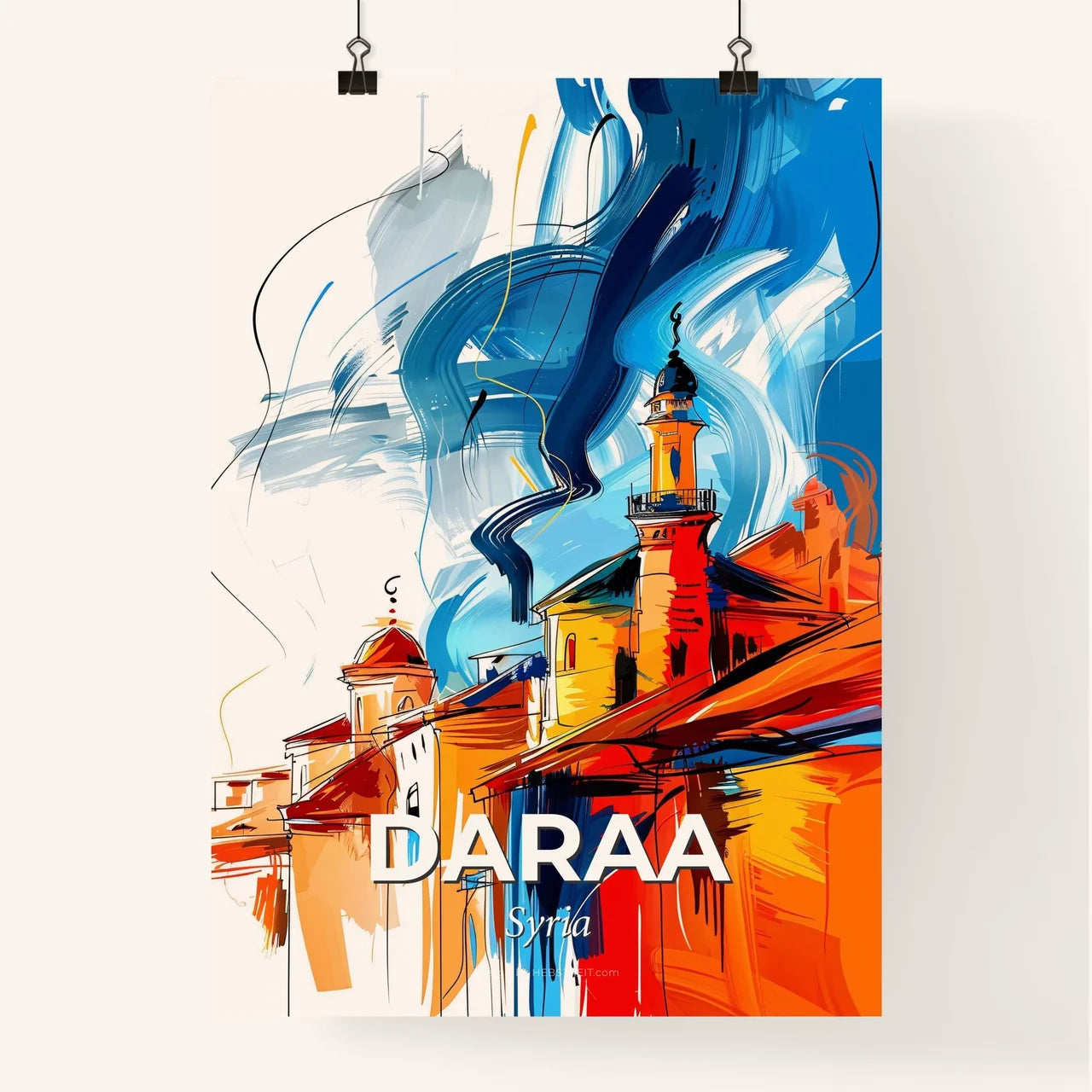 Vibrant Daraa, Syria Poster