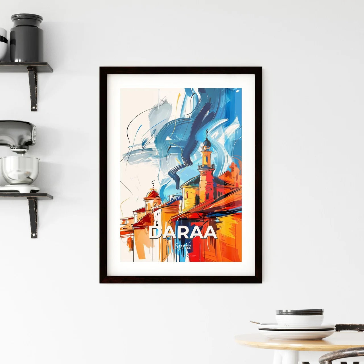 Vibrant Daraa, Syria Framed Print