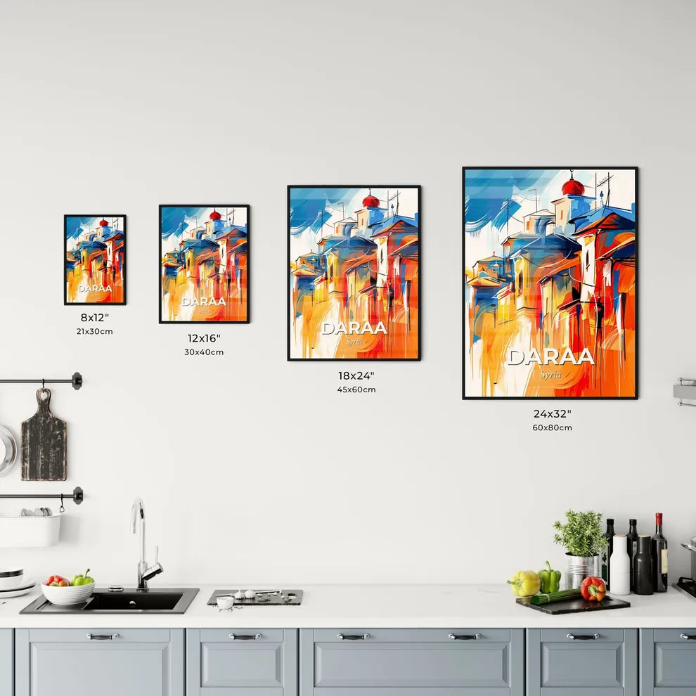 Vibrant Daraa, Syria Kitchen Art