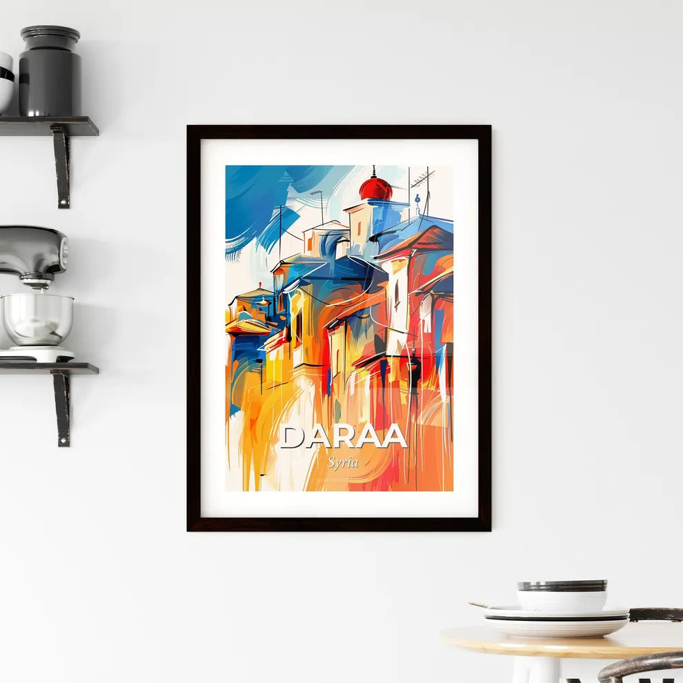 Vibrant Daraa, Syria Framed Print