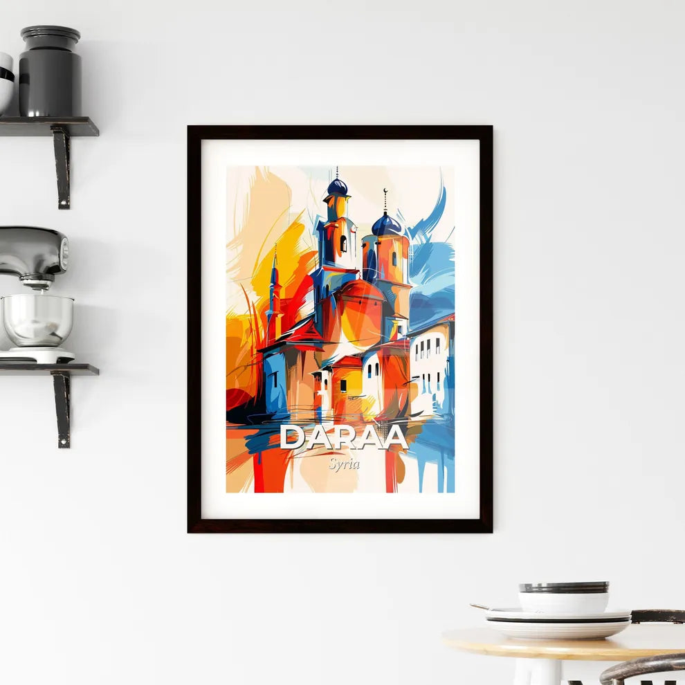 Vibrant Daraa, Syria Framed Print
