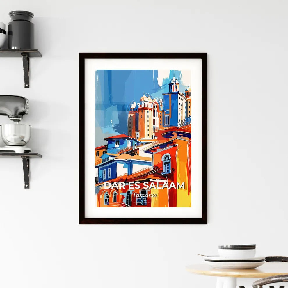 Vibrant Dar Es Salaam, Tanzania Framed Print