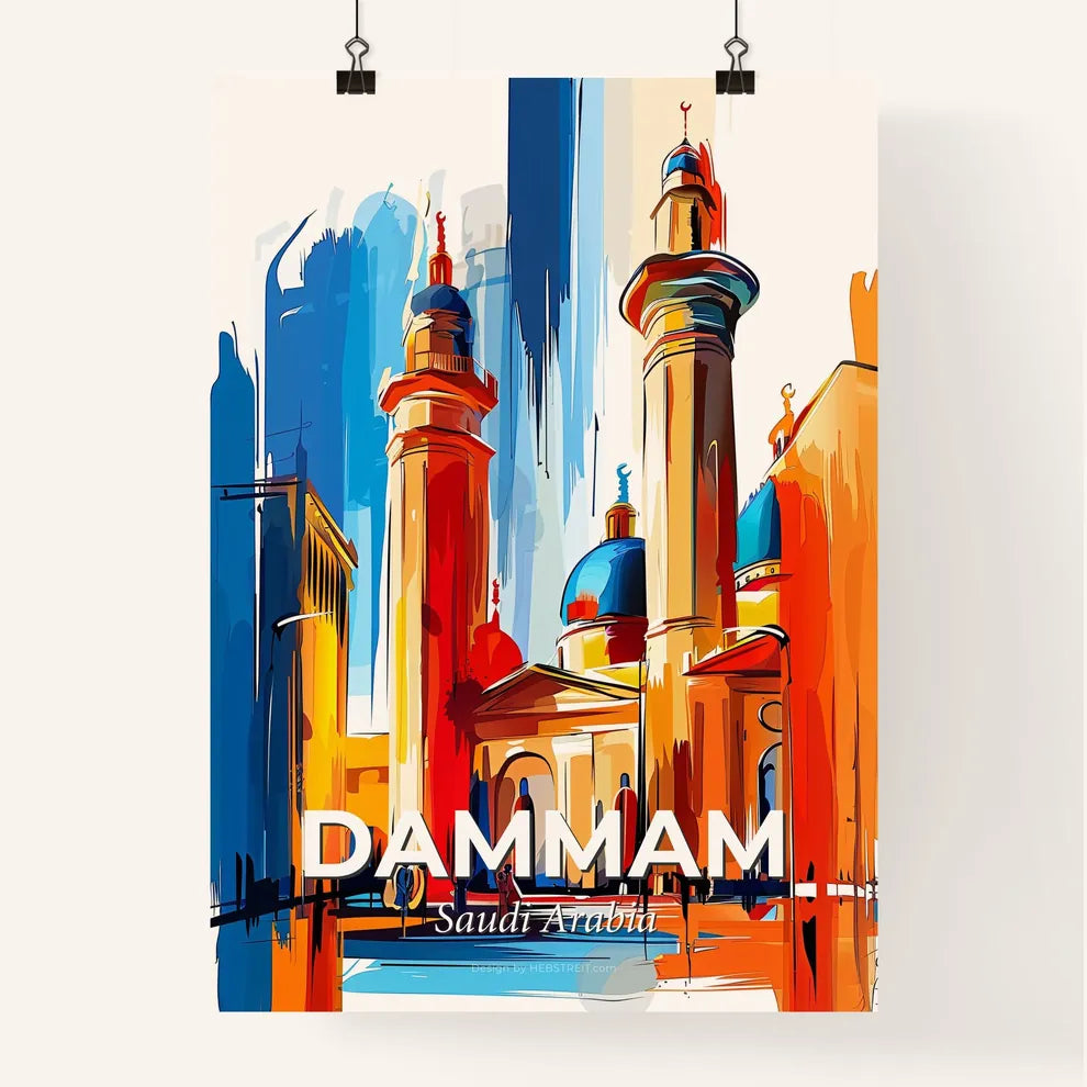 Vibrant Dammam, Saudi Arabia Poster