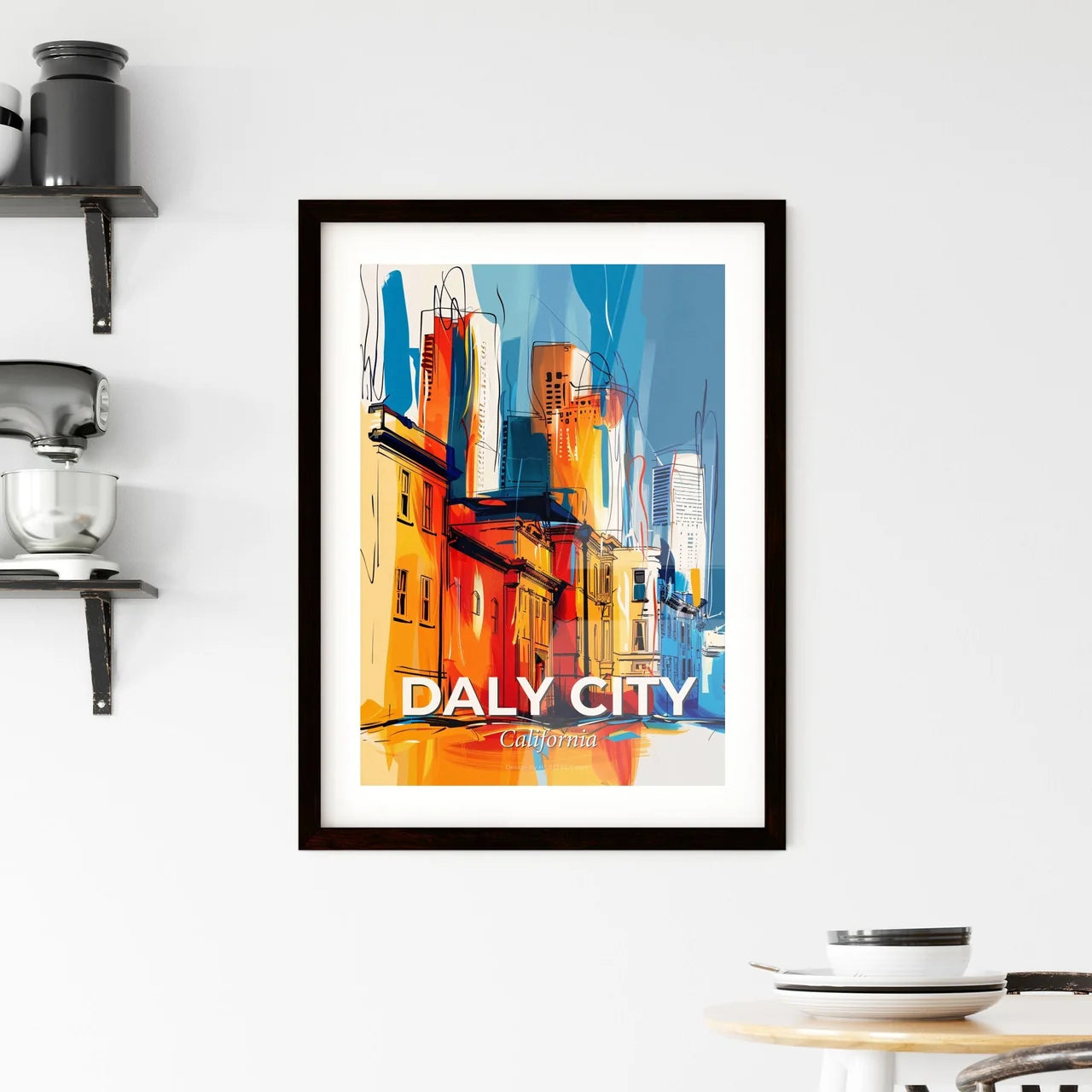 Vibrant Daly City, California Framed Print