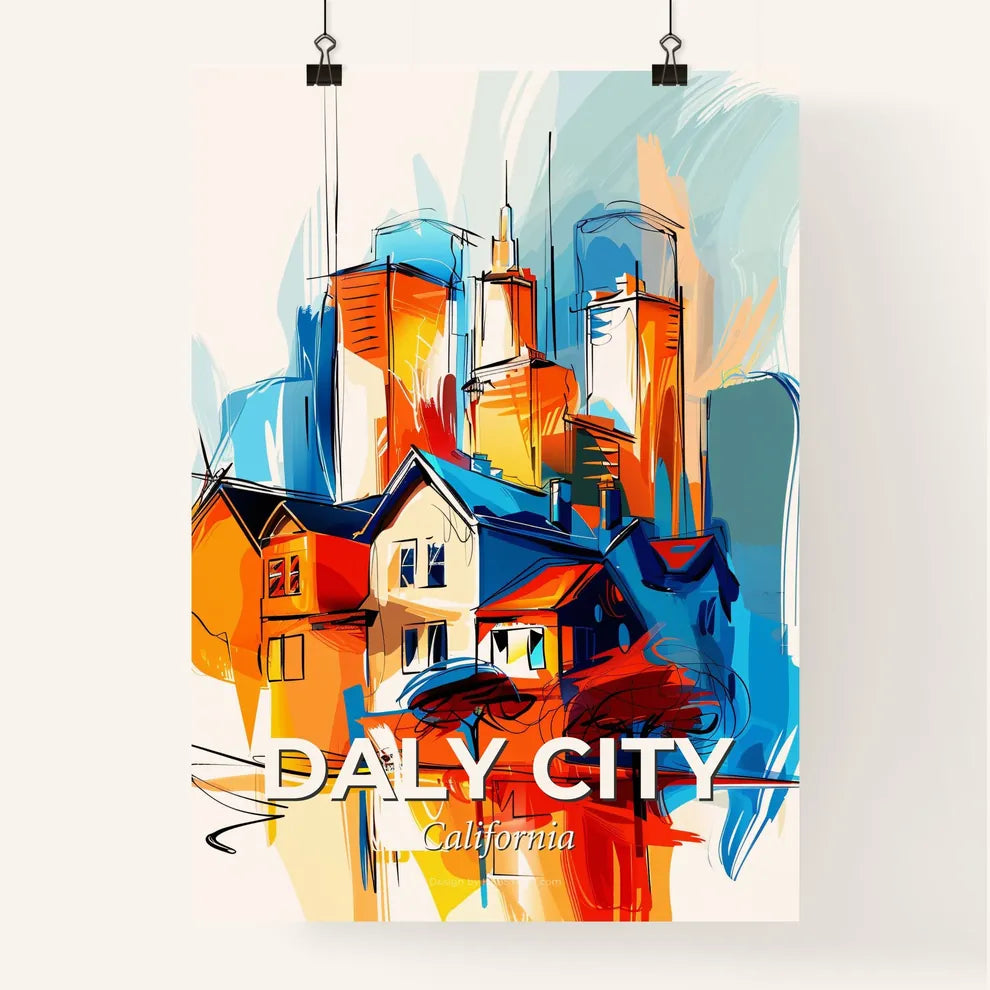 Vibrant Daly City, California Poster