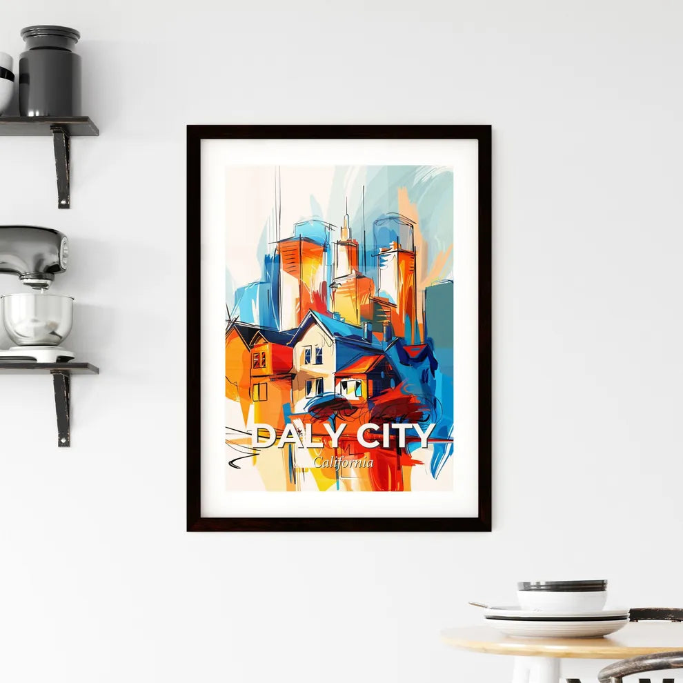 Vibrant Daly City, California Framed Print