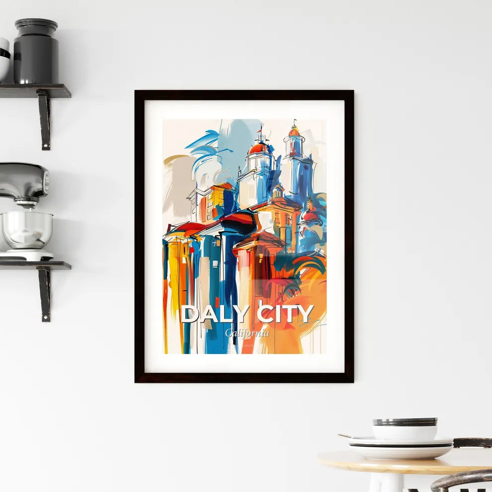 Vibrant Daly City, California Framed Print