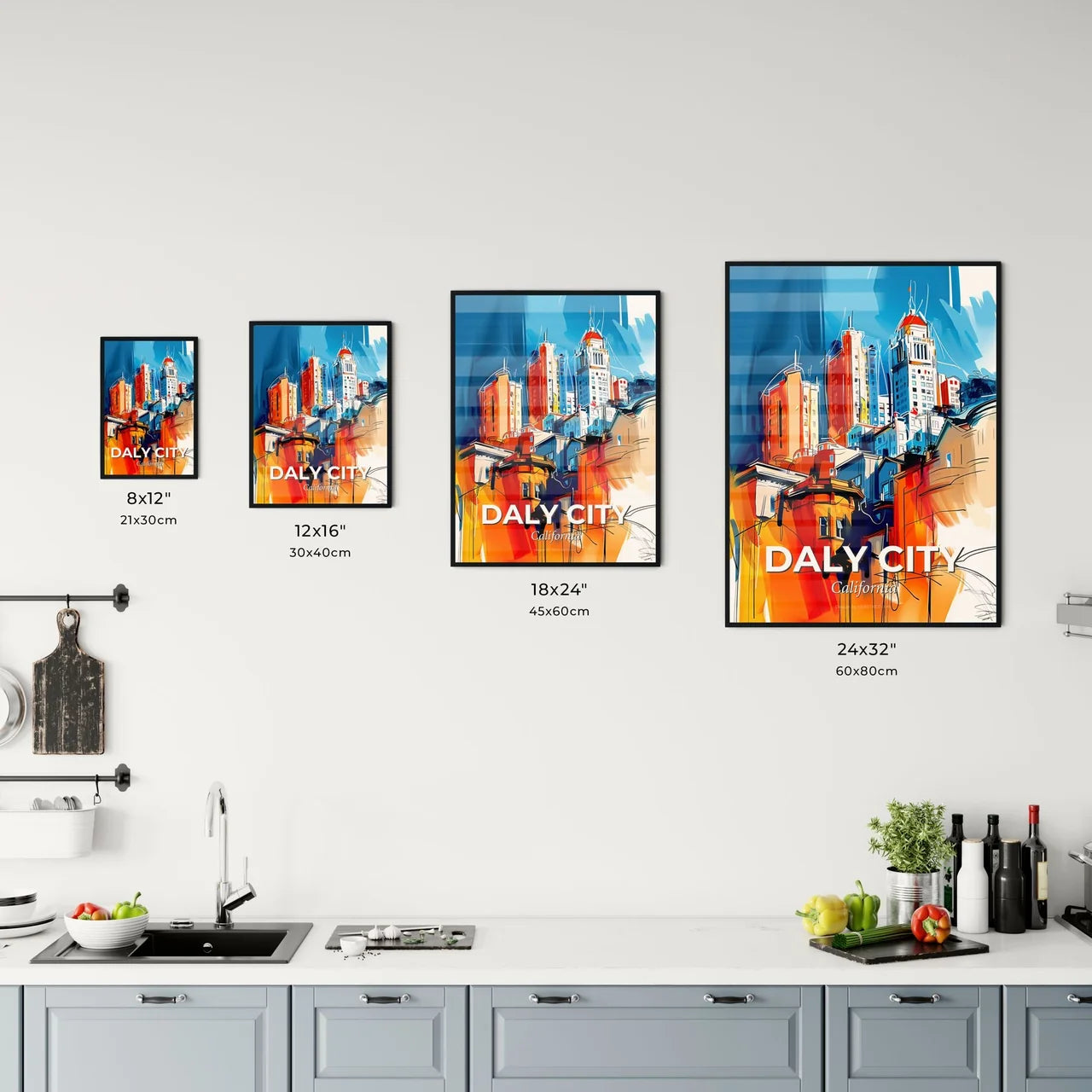 Vibrant Daly City, California Kitchen Art