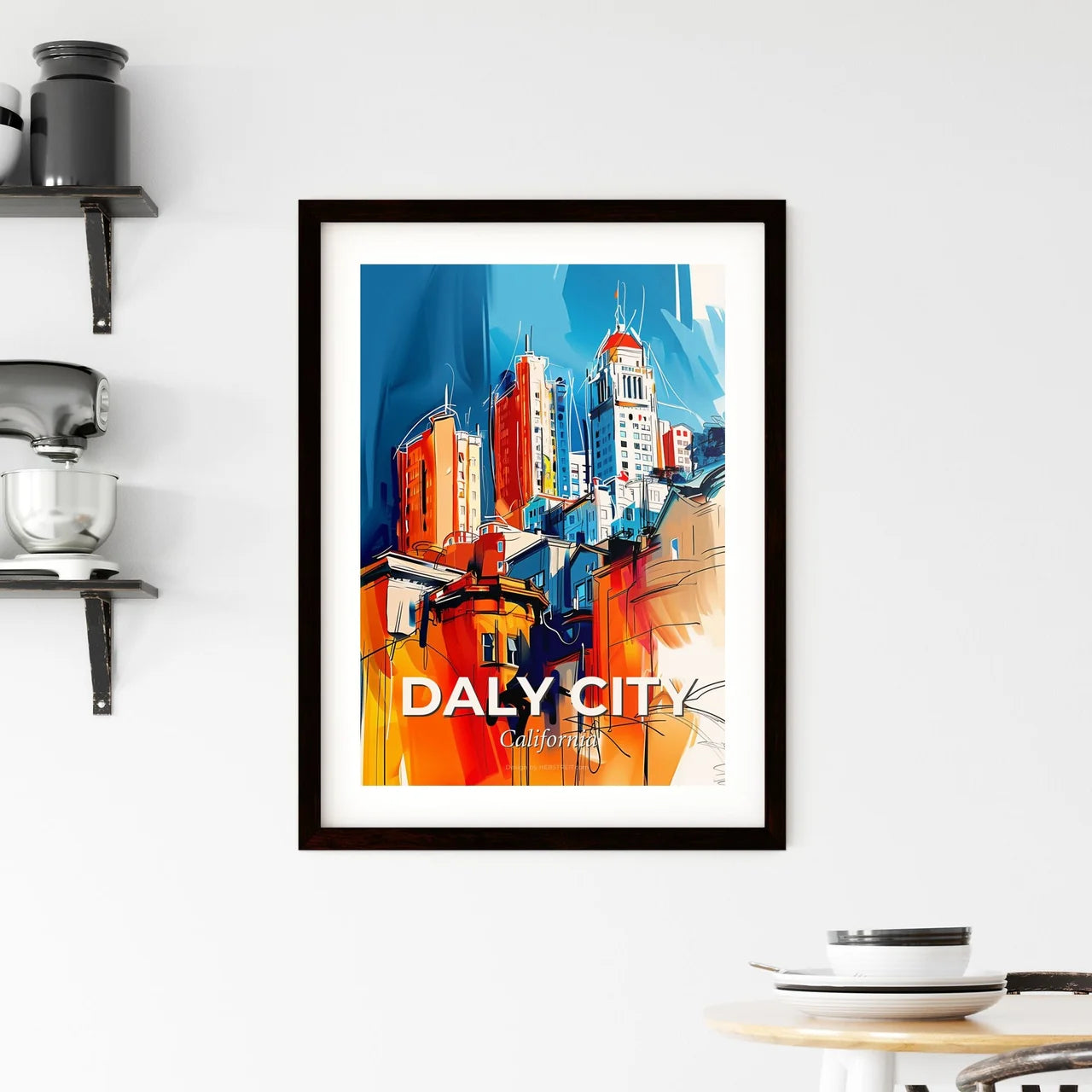 Vibrant Daly City, California Framed Print
