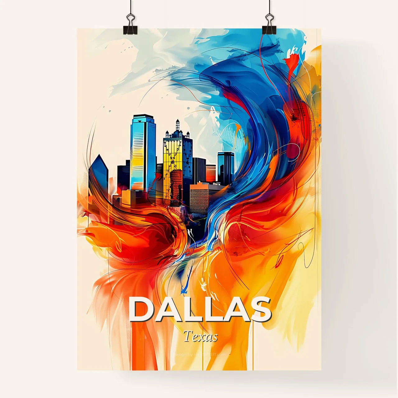Vibrant Dallas, Texas Poster