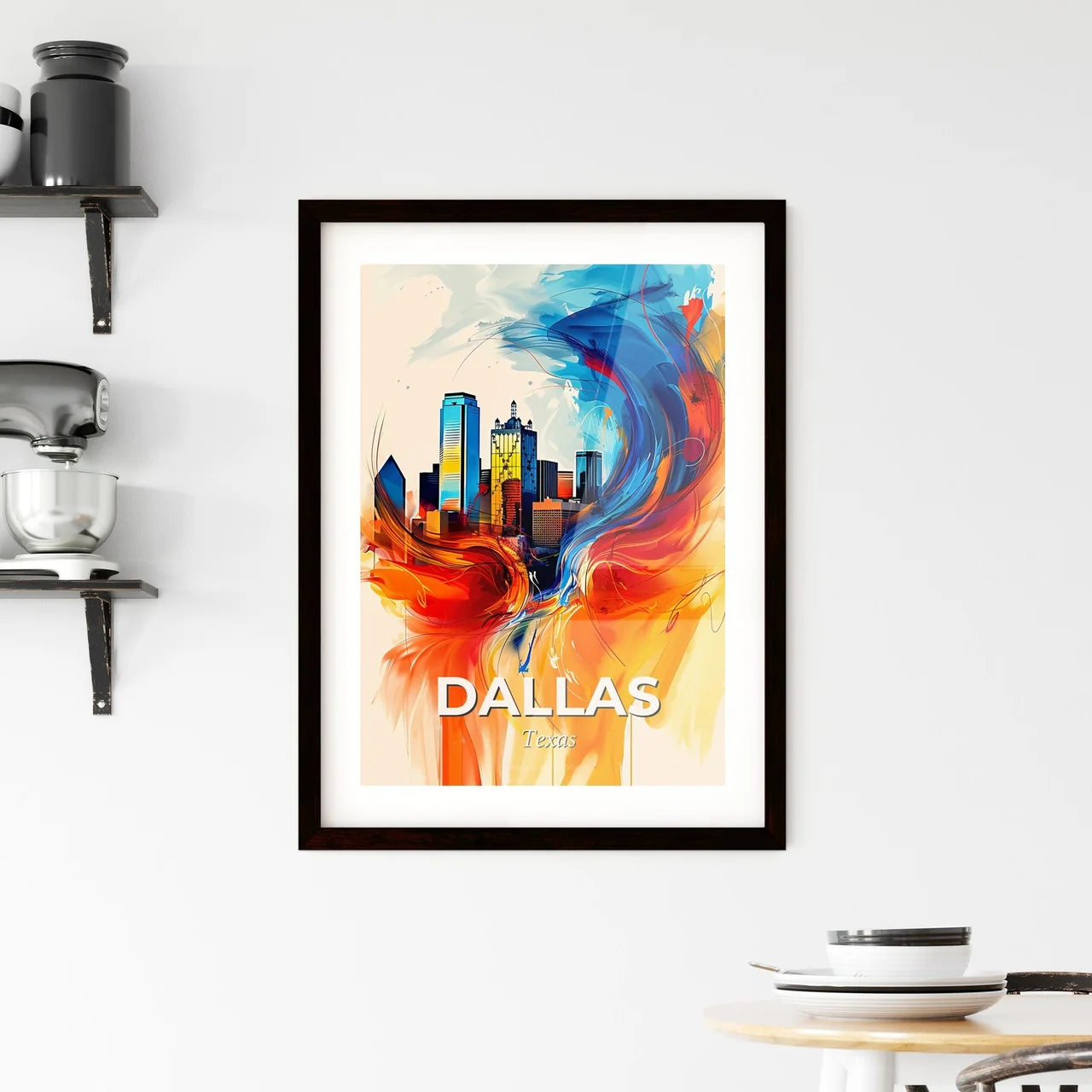 Vibrant Dallas, Texas Framed Print