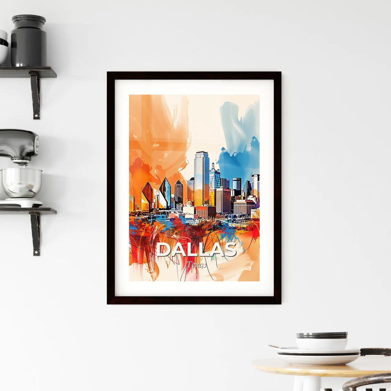 Vibrant Dallas, Texas Framed Print