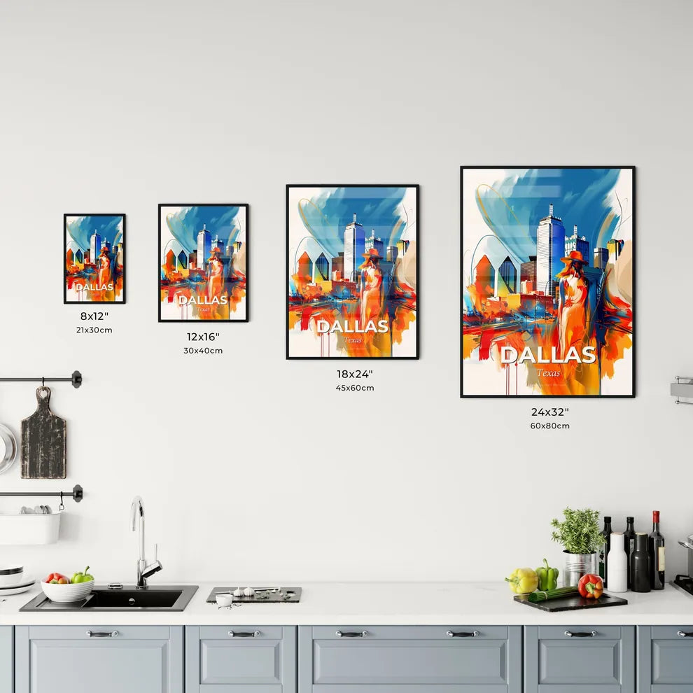 Vibrant Dallas, Texas Kitchen Art