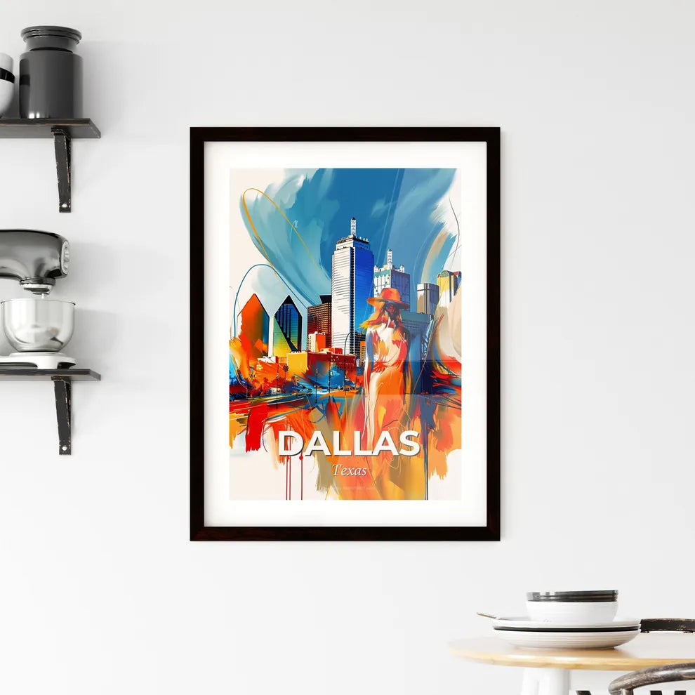Vibrant Dallas, Texas Framed Print
