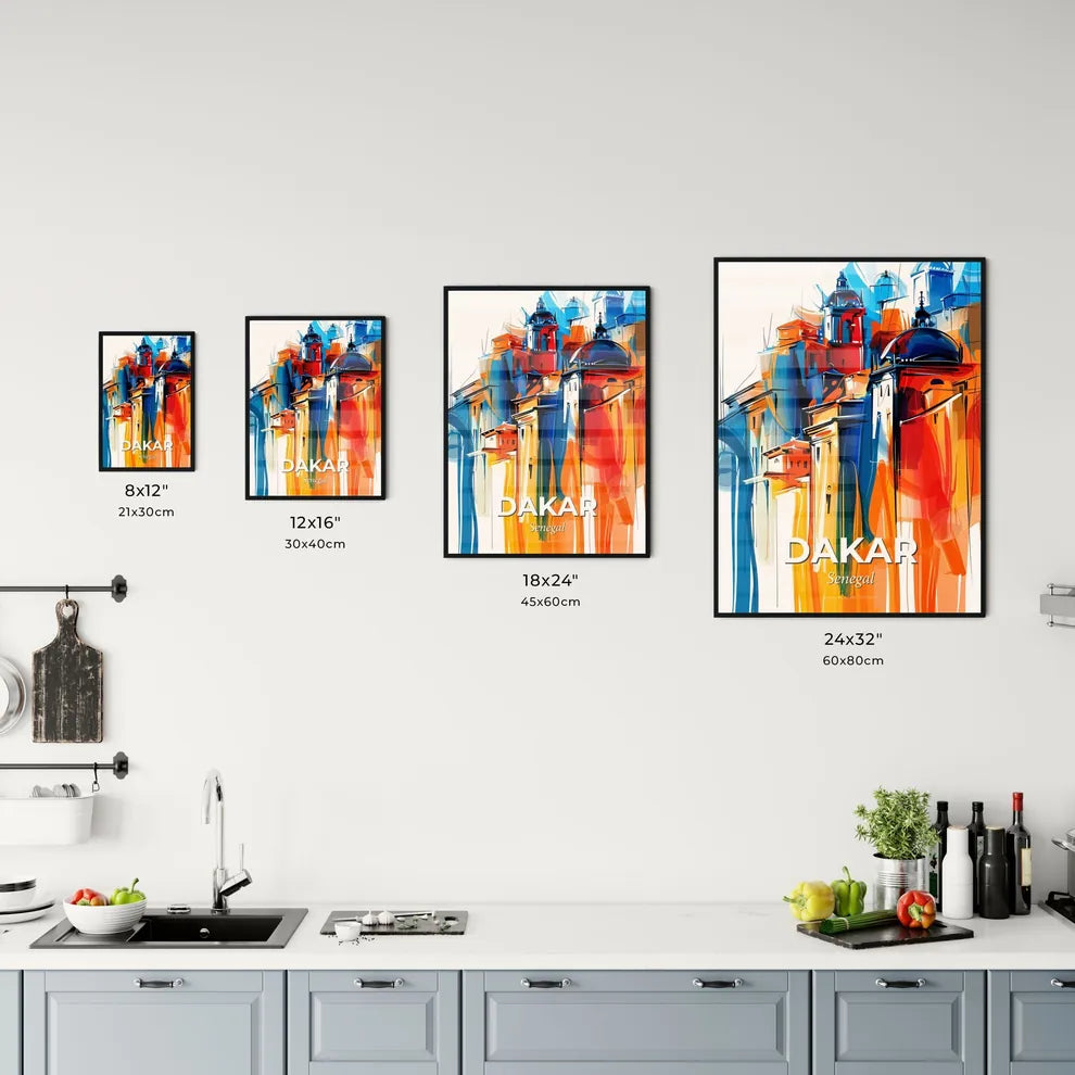 Vibrant Dakar, Senegal Kitchen Art