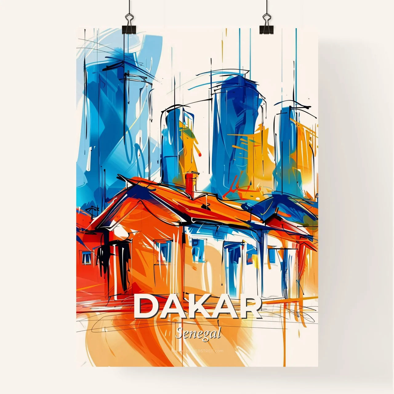 Vibrant Dakar, Senegal Poster