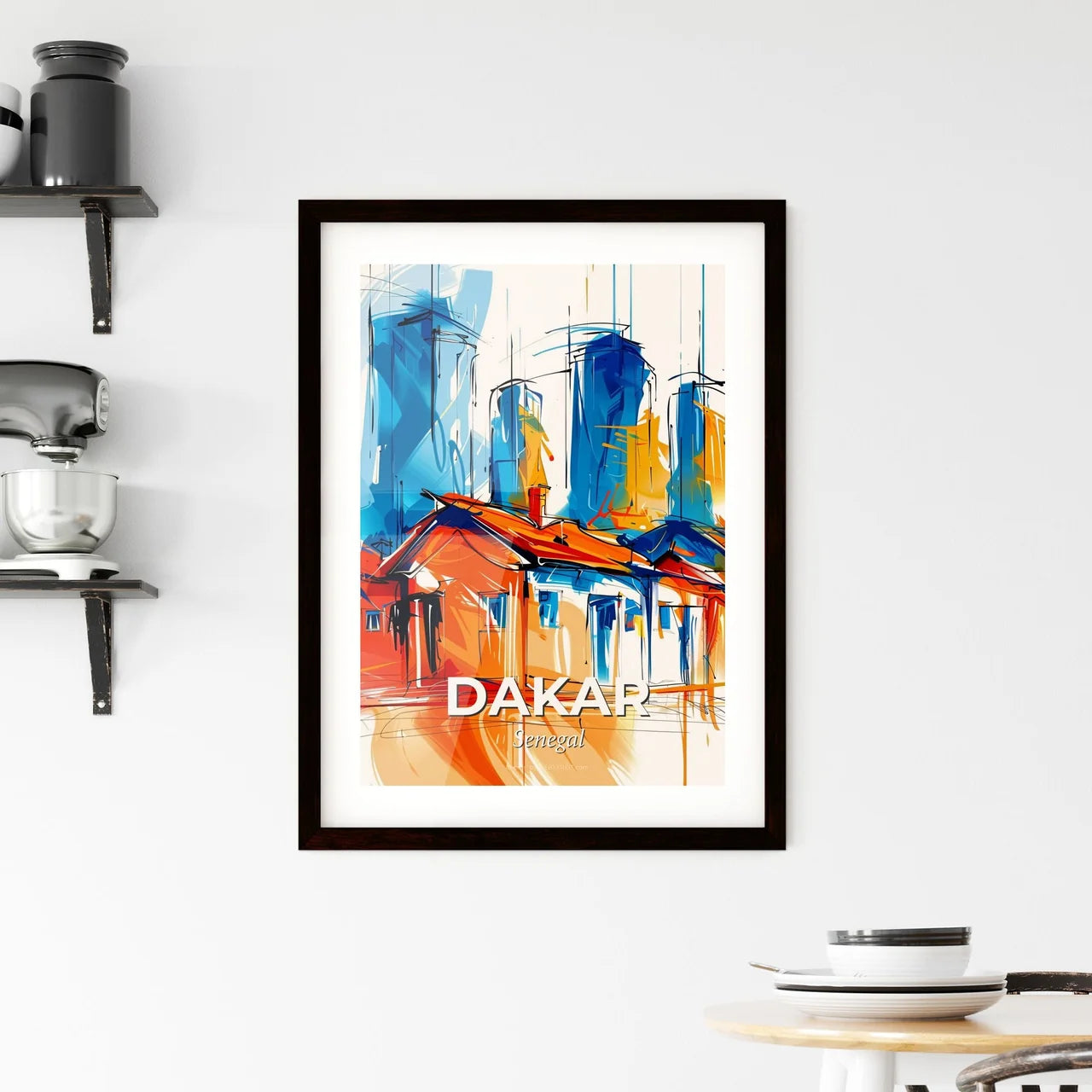 Vibrant Dakar, Senegal Framed Print