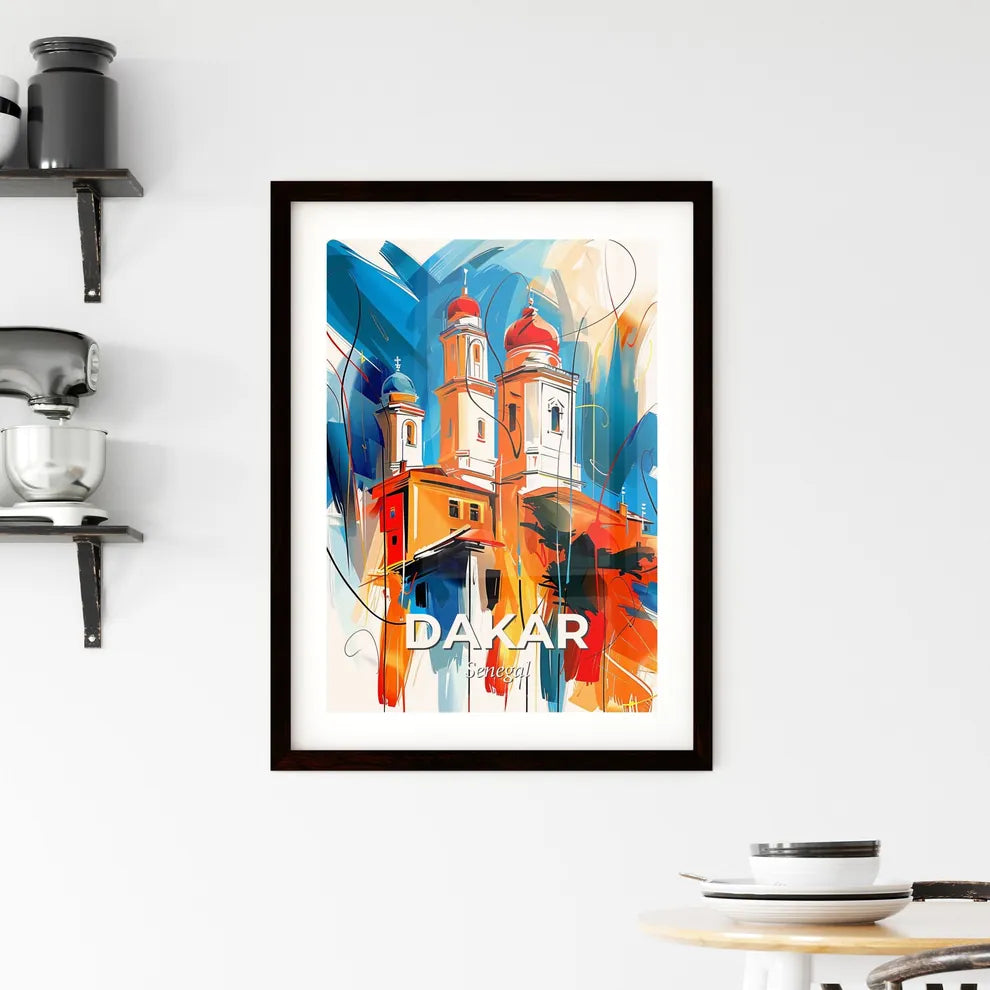Vibrant Dakar, Senegal Framed Print