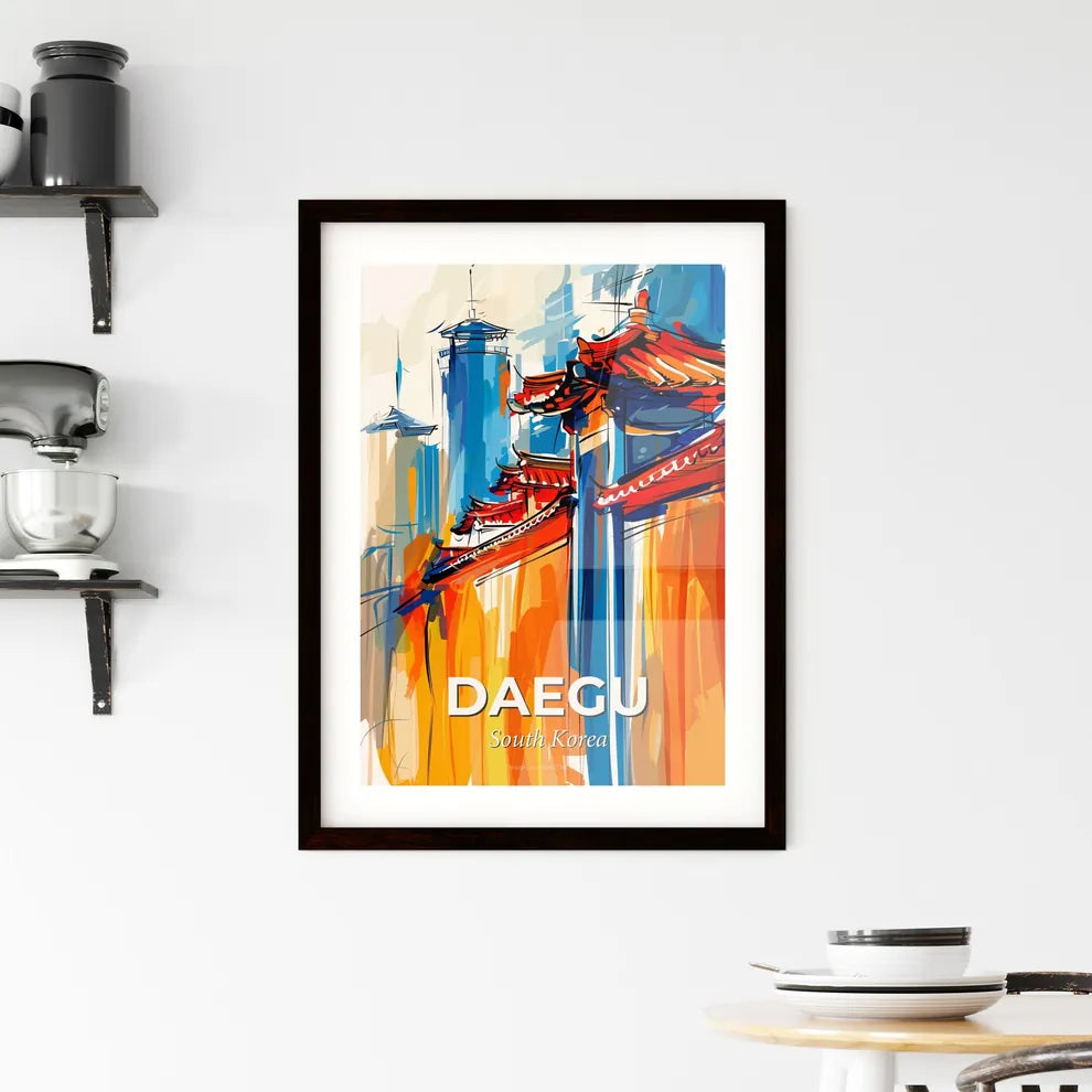 Vibrant Daegu, South Korea Framed Print