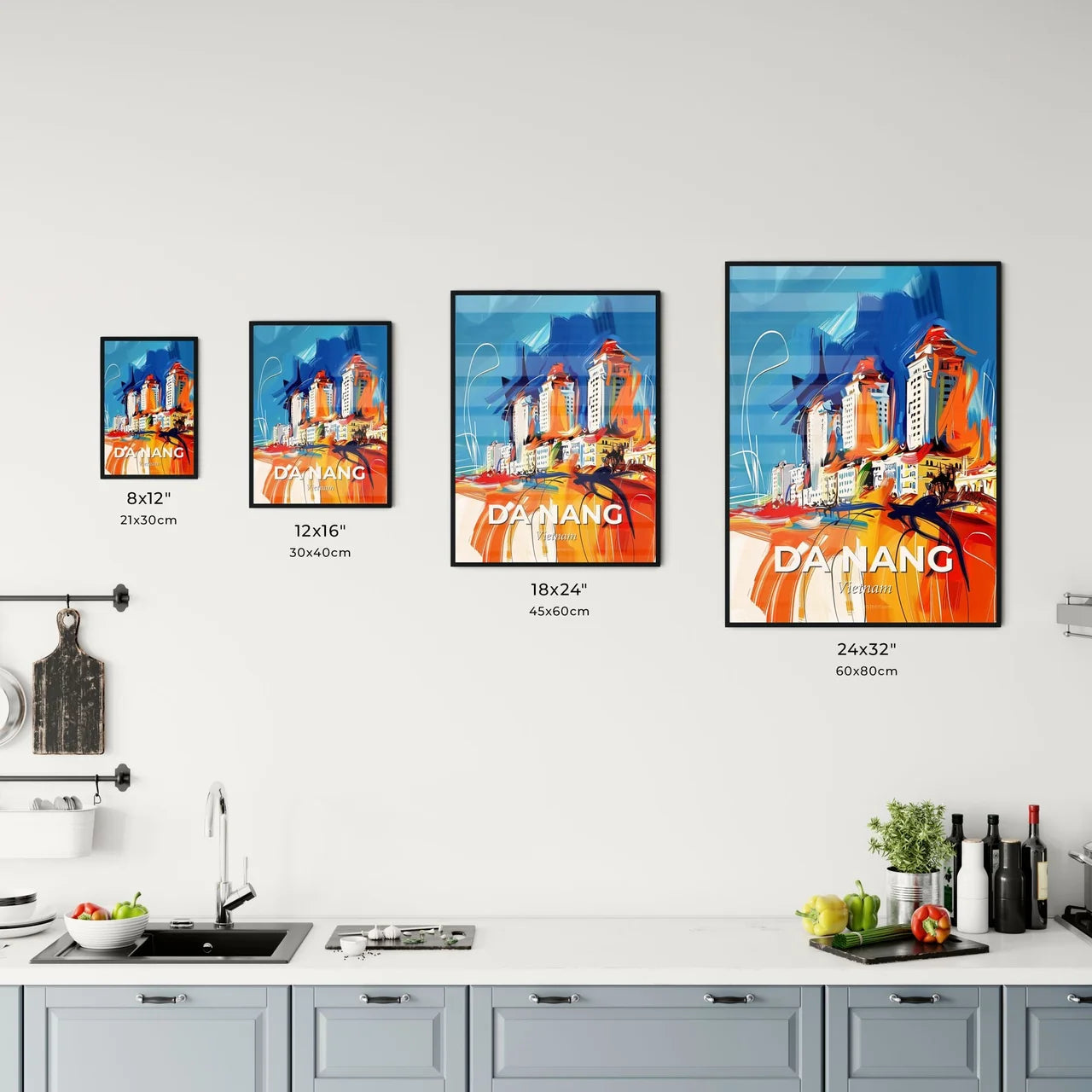 Vibrant Da Nang, Vietnam Kitchen Art