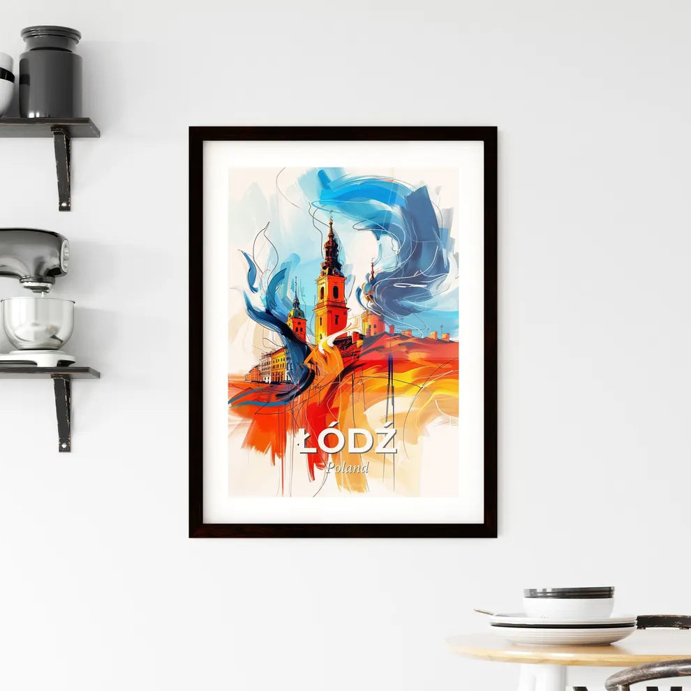 Vibrant Łódź, Poland Framed Print