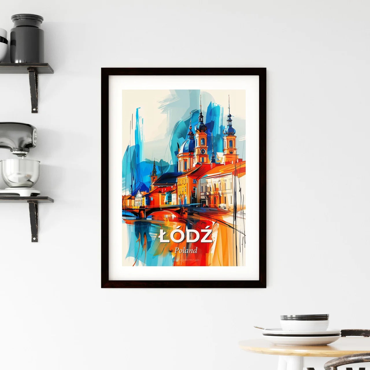 Vibrant Łódź, Poland Framed Print
