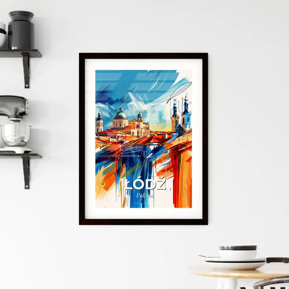 Vibrant Łódź, Poland Framed Print