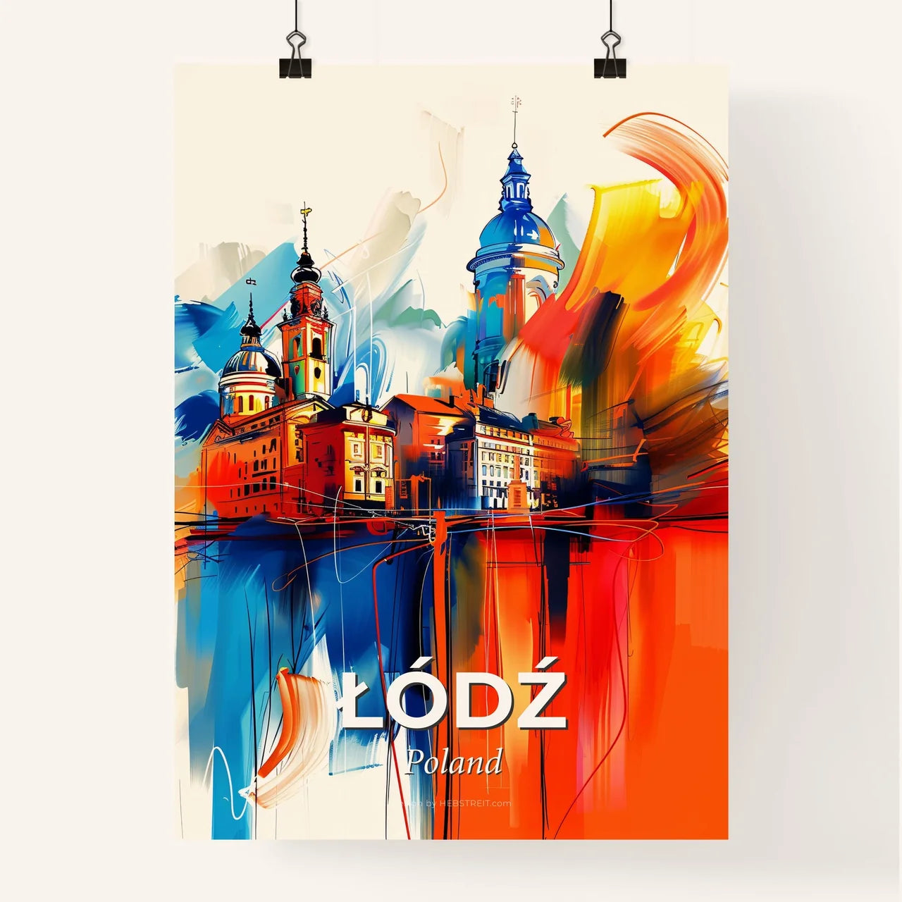 Vibrant Łódź, Poland Poster
