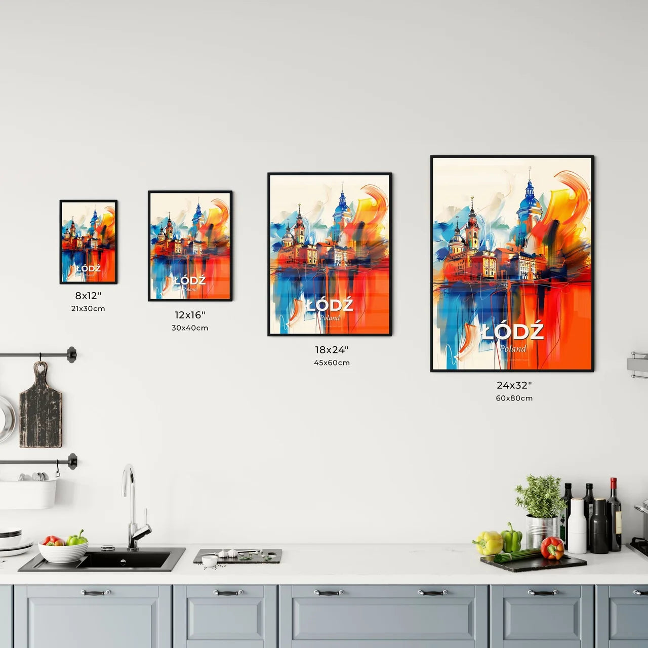 Vibrant Łódź, Poland Kitchen Art