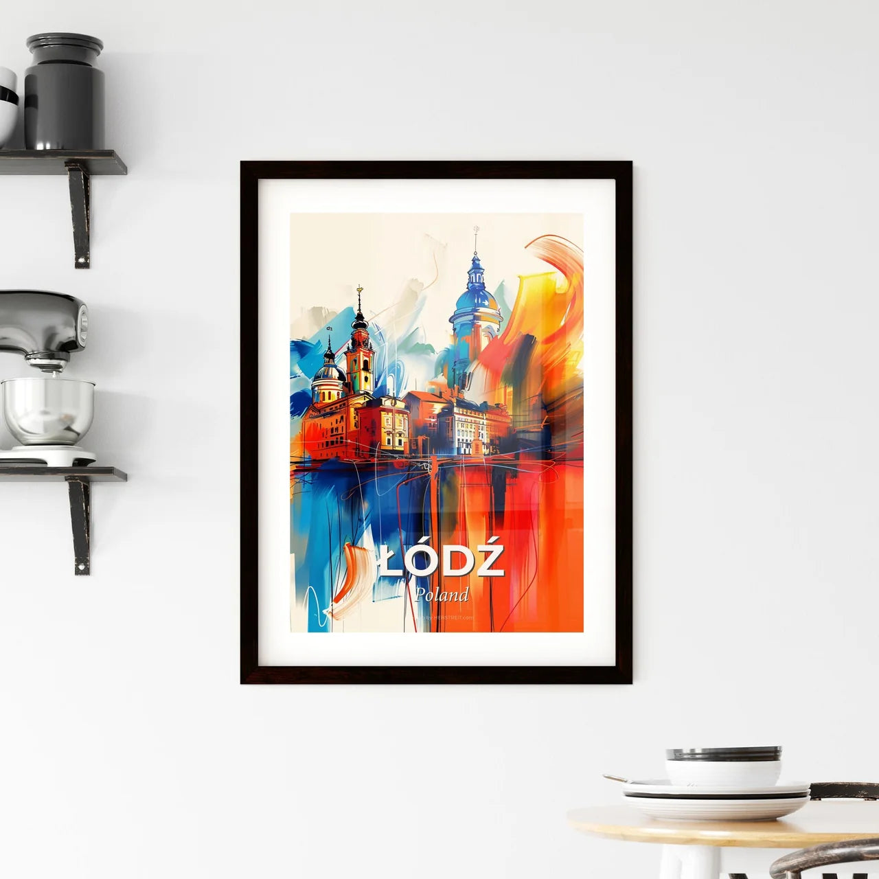Vibrant Łódź, Poland Framed Print