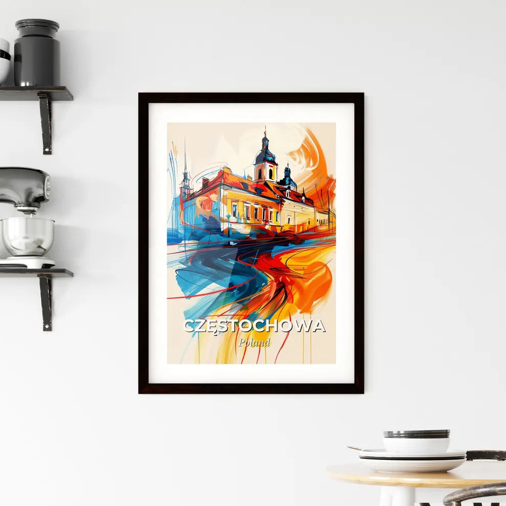 Vibrant Częstochowa, Poland Framed Print
