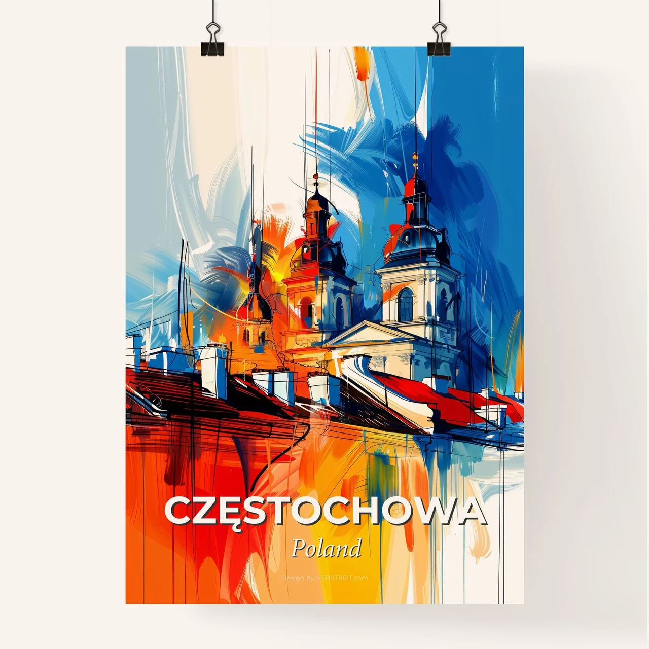 Vibrant Częstochowa, Poland Poster