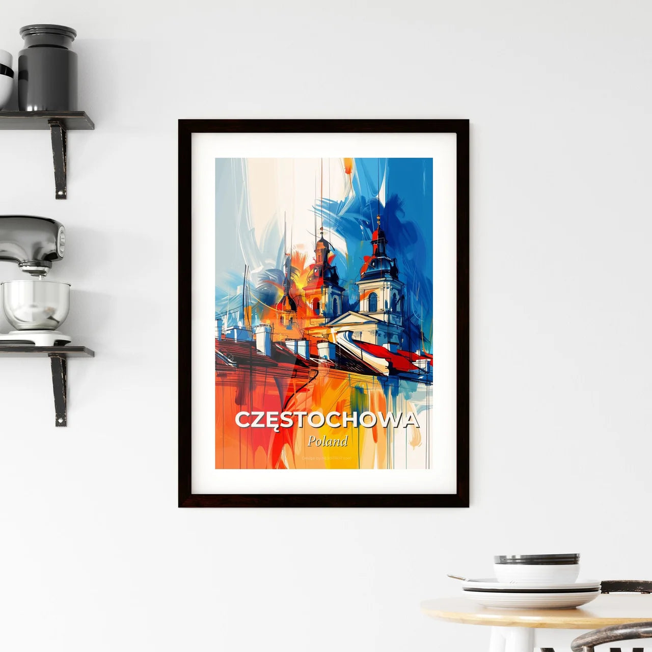 Vibrant Częstochowa, Poland Framed Print