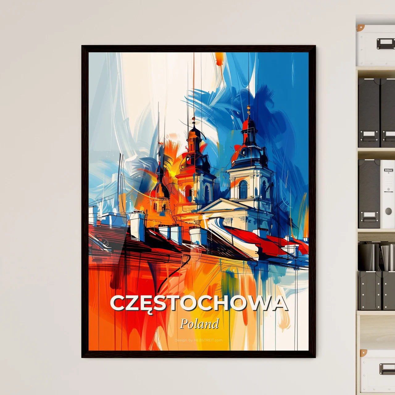 Vibrant Częstochowa, Poland Art Print